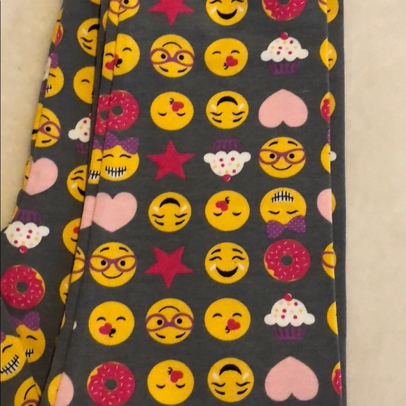 Girls Emoji and Cupcake Leggings - Picture 2 of 2